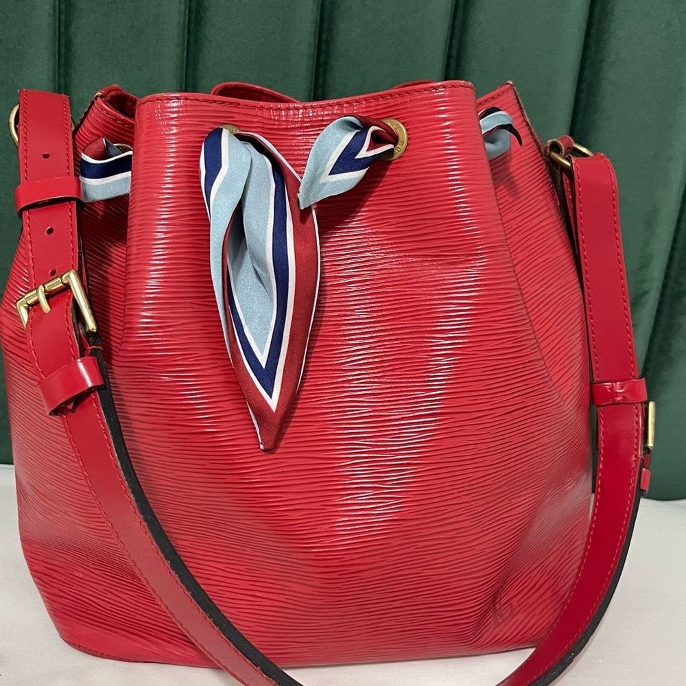 Louis Vuitton Red Epi Leather Noe